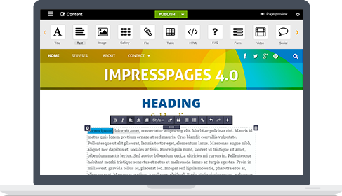 ImpressPages feature - Usability